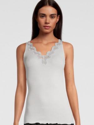 Cami Vintage Mauve - Encolure Carrée - Taille M - Occasion Très Bon état