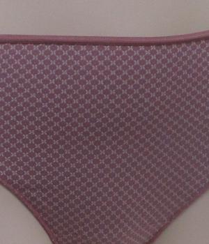 Lot de 2 slips coton imprimé mauve et violet