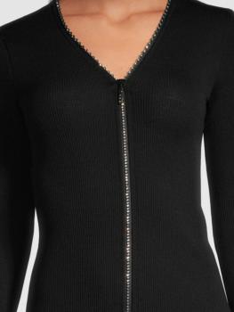 Gilet fermeture zip à strass