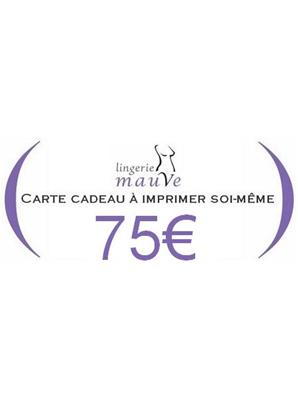 Carte cadeau à imprimer 75&#0128;