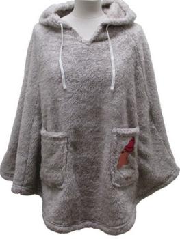 Poncho tissu polaire fausse fourrure Collection Pingouin