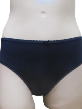 Slip tissu polyamide marine croquet élastique dentelle : Lot de 2