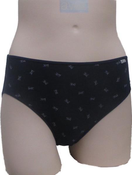 Slip coton marine imprimé discret : Lot de 2