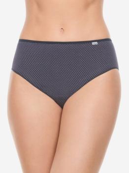 Slip coton imprimé mini triangle blanc