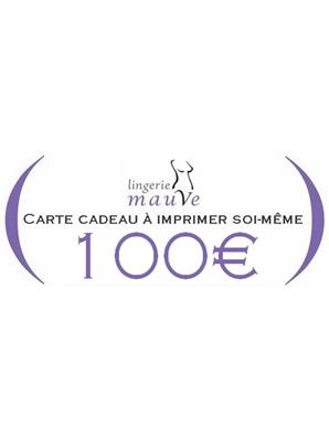 Carte cadeau à imprimer 100&#0128;