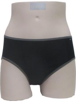 Slip coton uni ceinture bicolore