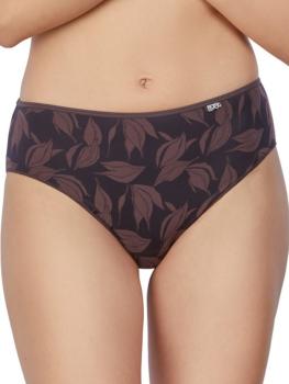 Slip en tissu mélangé impression feuillage : Lot de 2