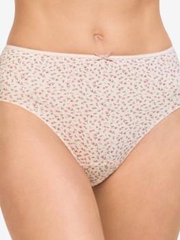 Slip polyamide imprimé florale rose
