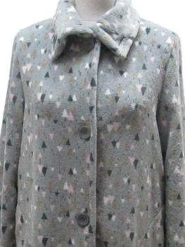 Robe de chambre courte boutonnée hiver Collection Polka