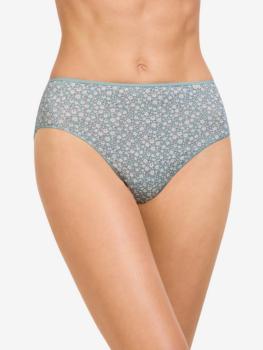 Slip coton imprimé petites fleurs blanches : Lot de 2