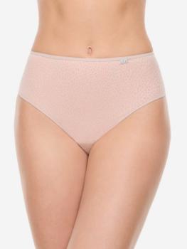 Slip en tissu mélangé impression pois corail fond beige