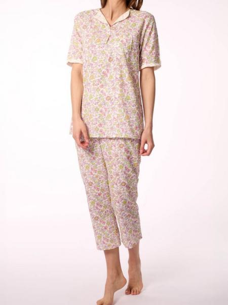 Pyjama coton fin fleuri Collection Paty