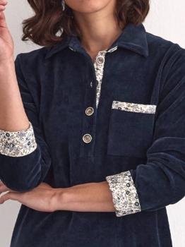 Robe d'intérieur en velours Collection Yani