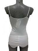 Caraco pur coton bretelles fines en satin