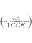 Carte cadeau à imprimer 100&#0128;