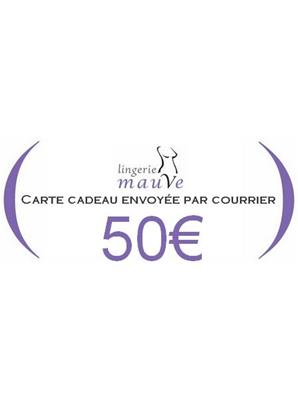 Carte cadeau imprimée 50&#0128;