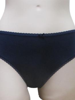 Slip tissu polyamide marine croquet élastique dentelle 