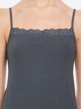 Caraco souple coton et dentelle