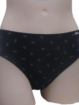 Slip coton marine imprimé discret : Lot de 2