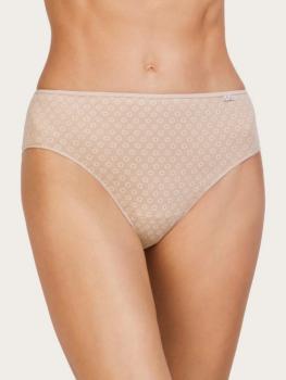 Slip coton imprimé beige : Lot de 2