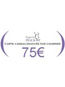 Carte cadeau imprimée 75&#0128;