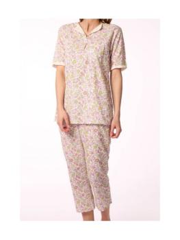 Pyjama coton fin fleuri Collection Paty