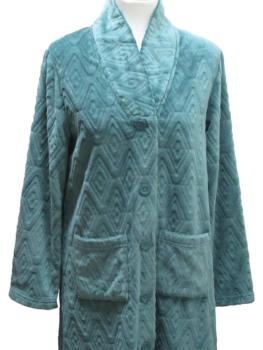 Robe de chambre boutonnée col V Collection Karma