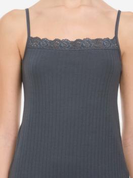 Caraco souple coton et dentelle