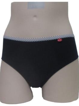 Slip coton pois marine et uni marine : Lot de 2