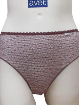 Slip en coton imprimé bordeaux : Lot de 2 