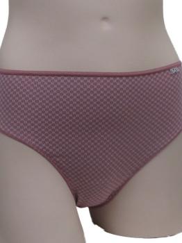 Lot de 2 slips coton imprimé mauve et violet