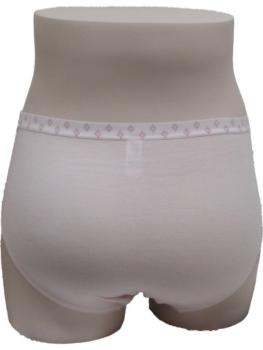 Slip coton uni ceinture imprimé discret : Lot de 2