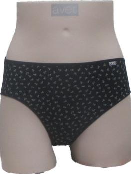 Slip coton imprimé petites fleurs bleues