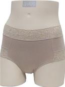 Shorty uni coton et dentelle