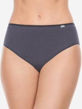 Slip coton imprimé mini triangle blanc