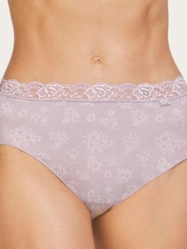 Slip en tissu mélangé ceinture dentelle : Lot de 2