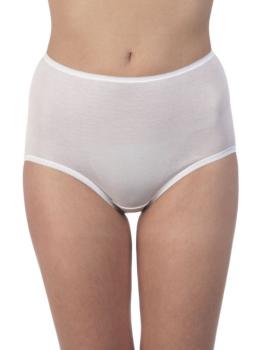 Culotte en coton fil d'Ecosse uni Oscalito - Blanc