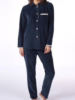 Pyjama boutonné velours Collection Yani