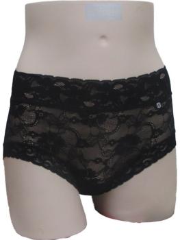 Shorty uni dentelle motif floral : Lot de 2