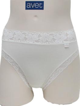 Culotte coton et dentelle : Lot de 5+1 gratuite