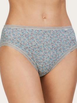 Slip coton imprimé liberty bleu : Lot de 2