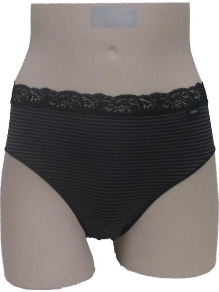 Slip rayure et dentelle : Lot de 2
