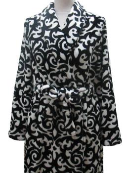 Robe de chambre courte croisée hiver Collection Fabiola