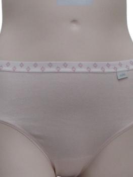 Slip coton uni ceinture imprimé discret