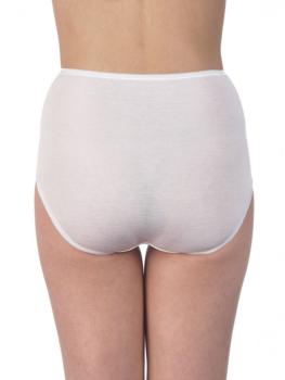 Culotte en coton fil d'Ecosse uni Oscalito - Blanc