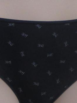 Slip coton marine imprimé discret : Lot de 2