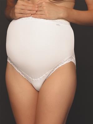 2 Culottes de grossesse en coton et dentelle