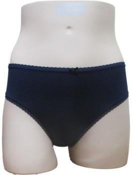 Slip tissu polyamide marine croquet �lastique dentelle : Lot de 2