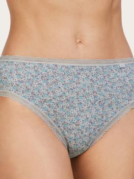 Slip coton imprimé liberty bleu