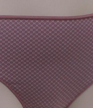 Lot de 2 slips cotons imprimé mauve et violet